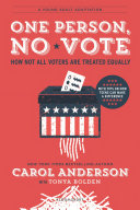 Image for "One Person, No Vote (YA Edition)"