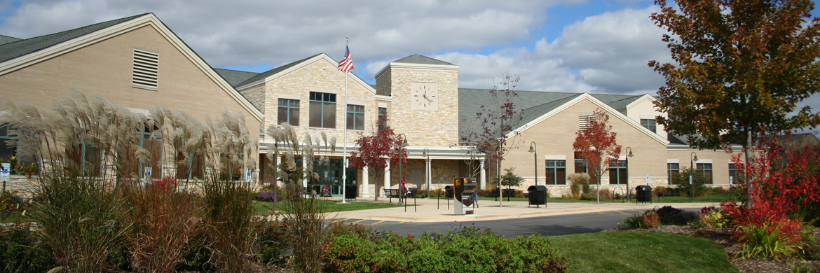 Elea Area Public Library building front.