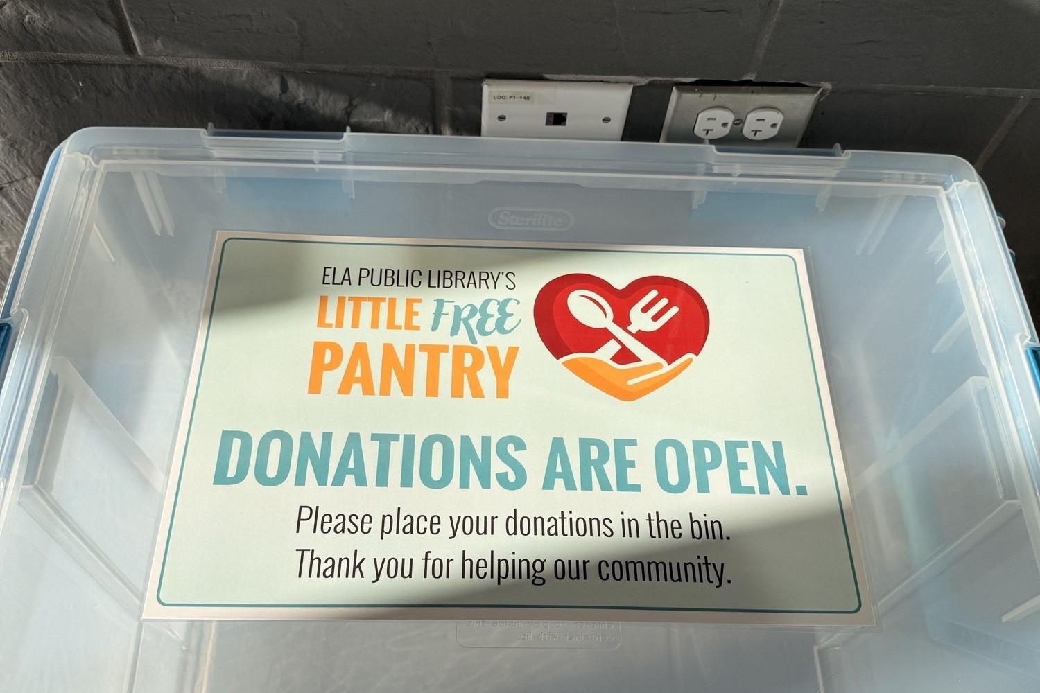 Little Free Pantry Donation Bin