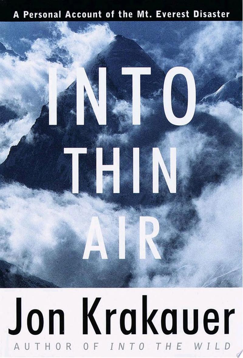 Image for "Into Thin Air"