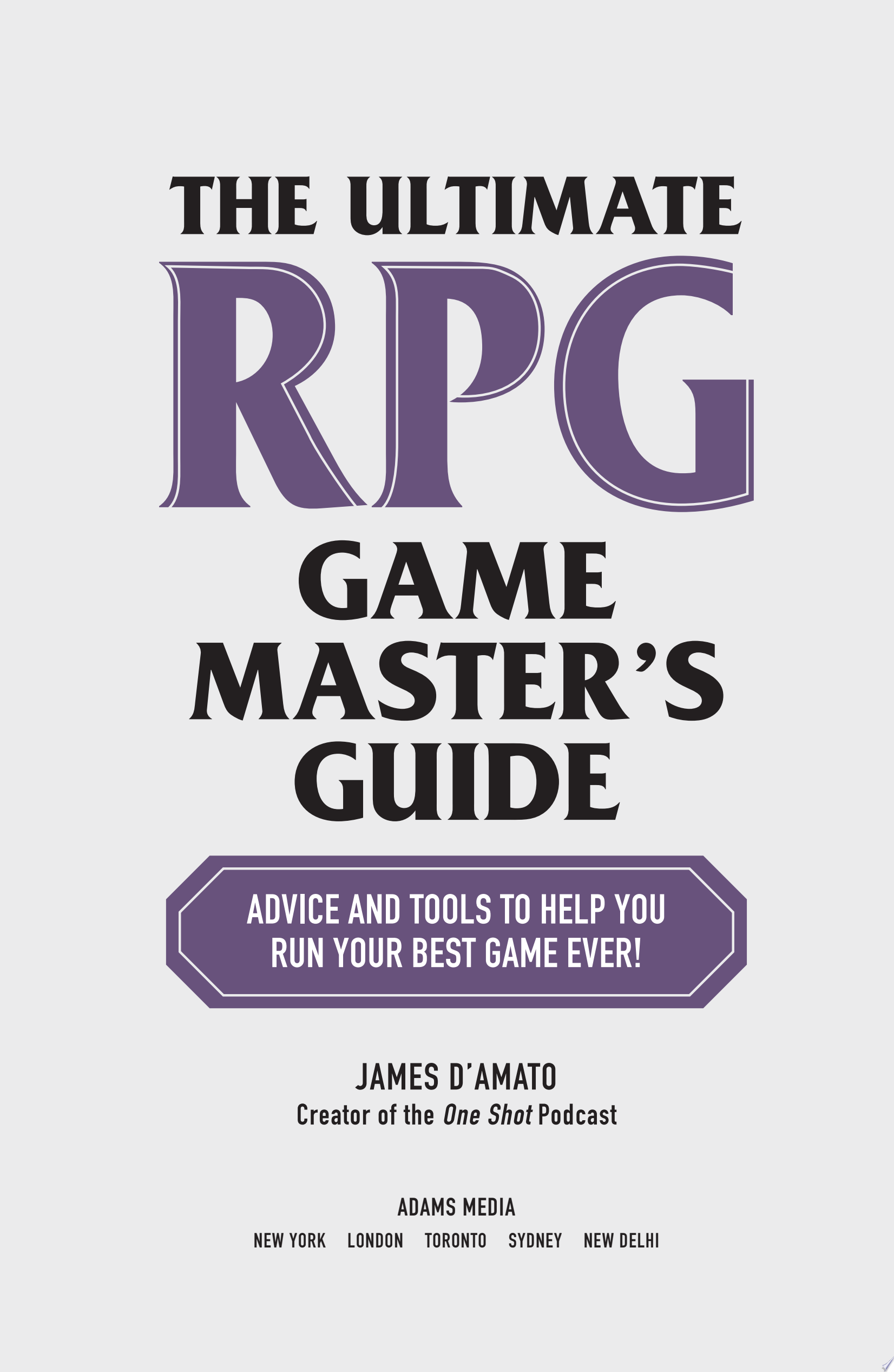 Image for "The Ultimate RPG Game Master&#039;s Guide"