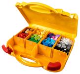Briefcase with legos inside
