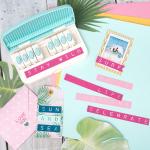 Word Punch Kit with labels cut out of cardstock.