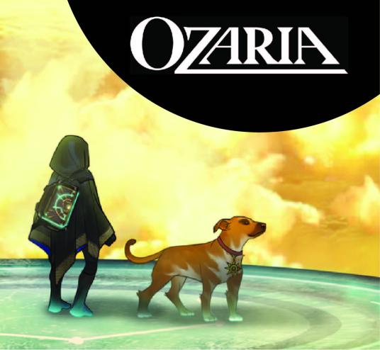 Ozaria Header with person and dog