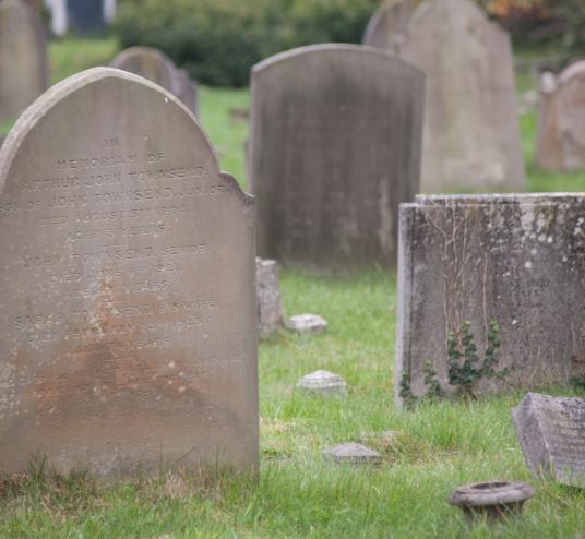 cemetery stones