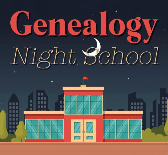 Image of a School at Night
