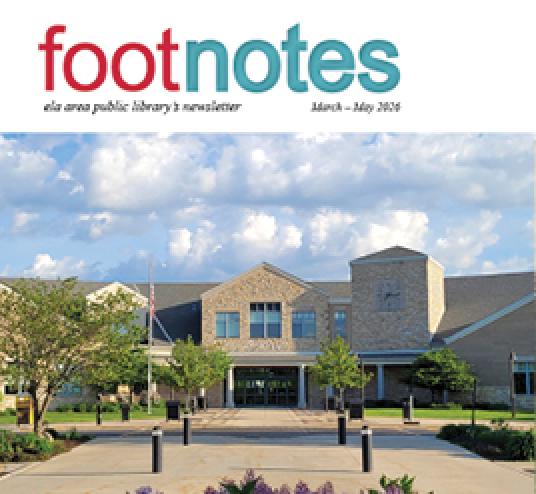 Image of the front of the library as published on our newsletter